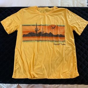 Yellow graphic Tee